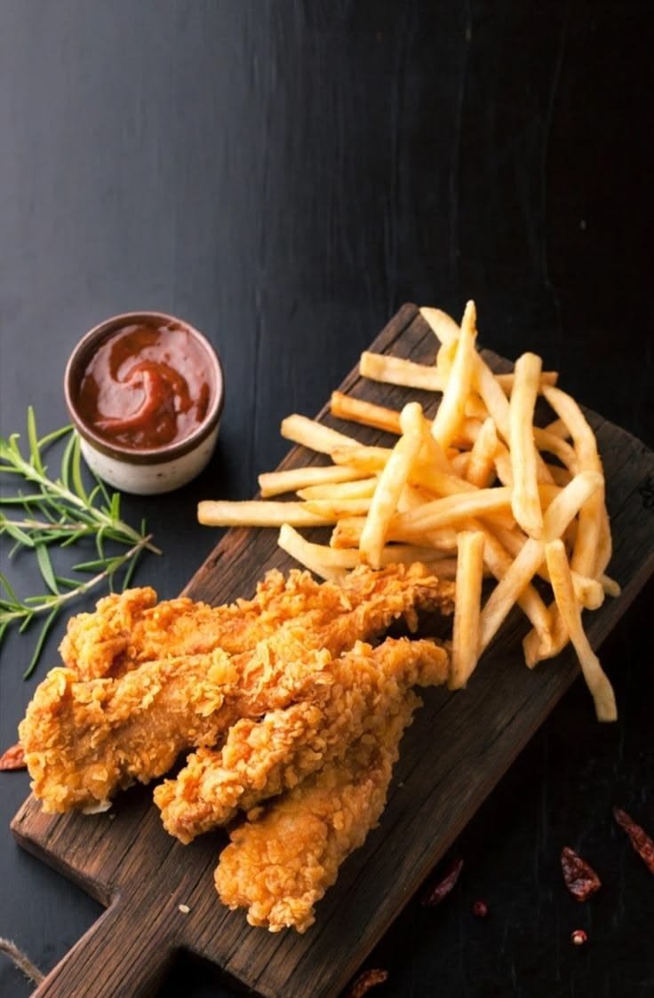 Chicken Tenders with Crispy Fries